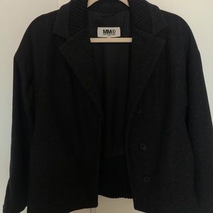 MM6 black coat
